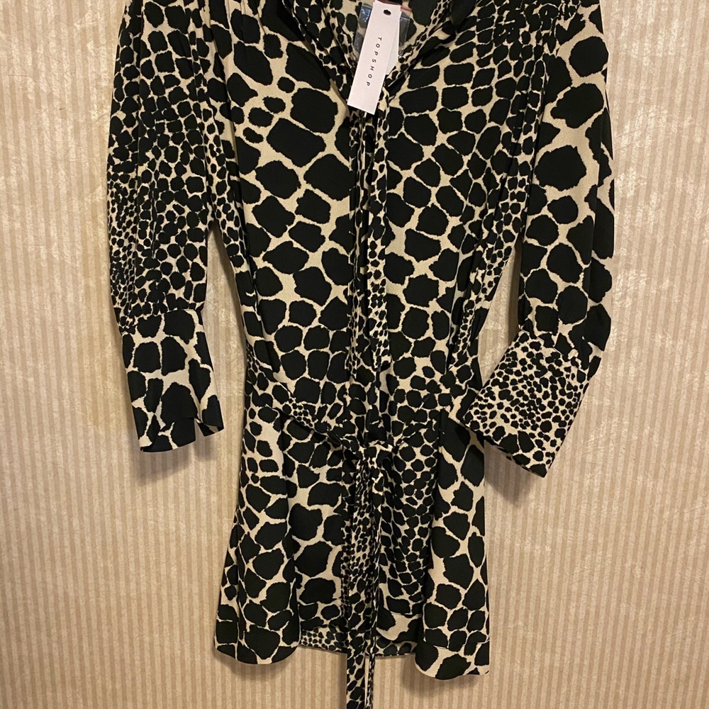 Top shop dress with waist tie